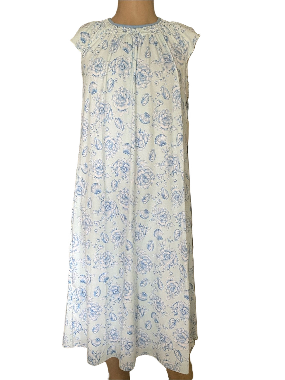 Charter Club Light Blue Floral Nightgown